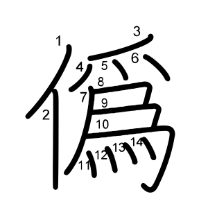 僞