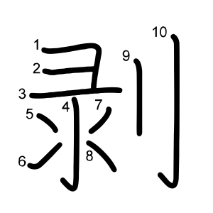 剥