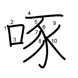 啄