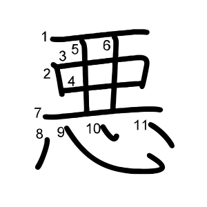 悪