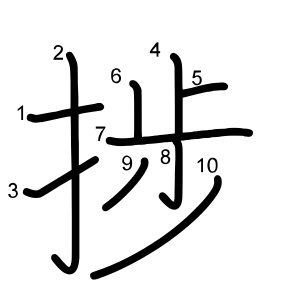 捗