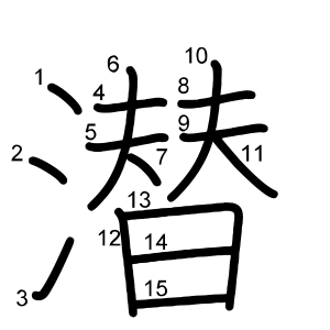 潜