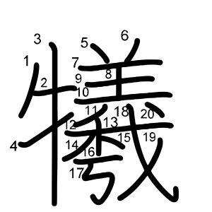 犧