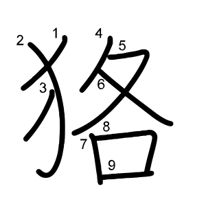 狢