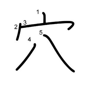 穴