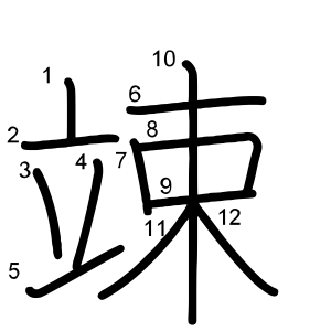 竦