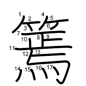 篶