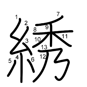 綉